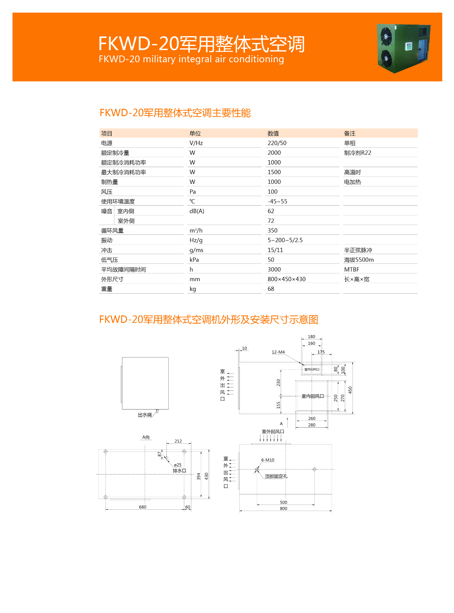 FKBD-20分體空調(diào)