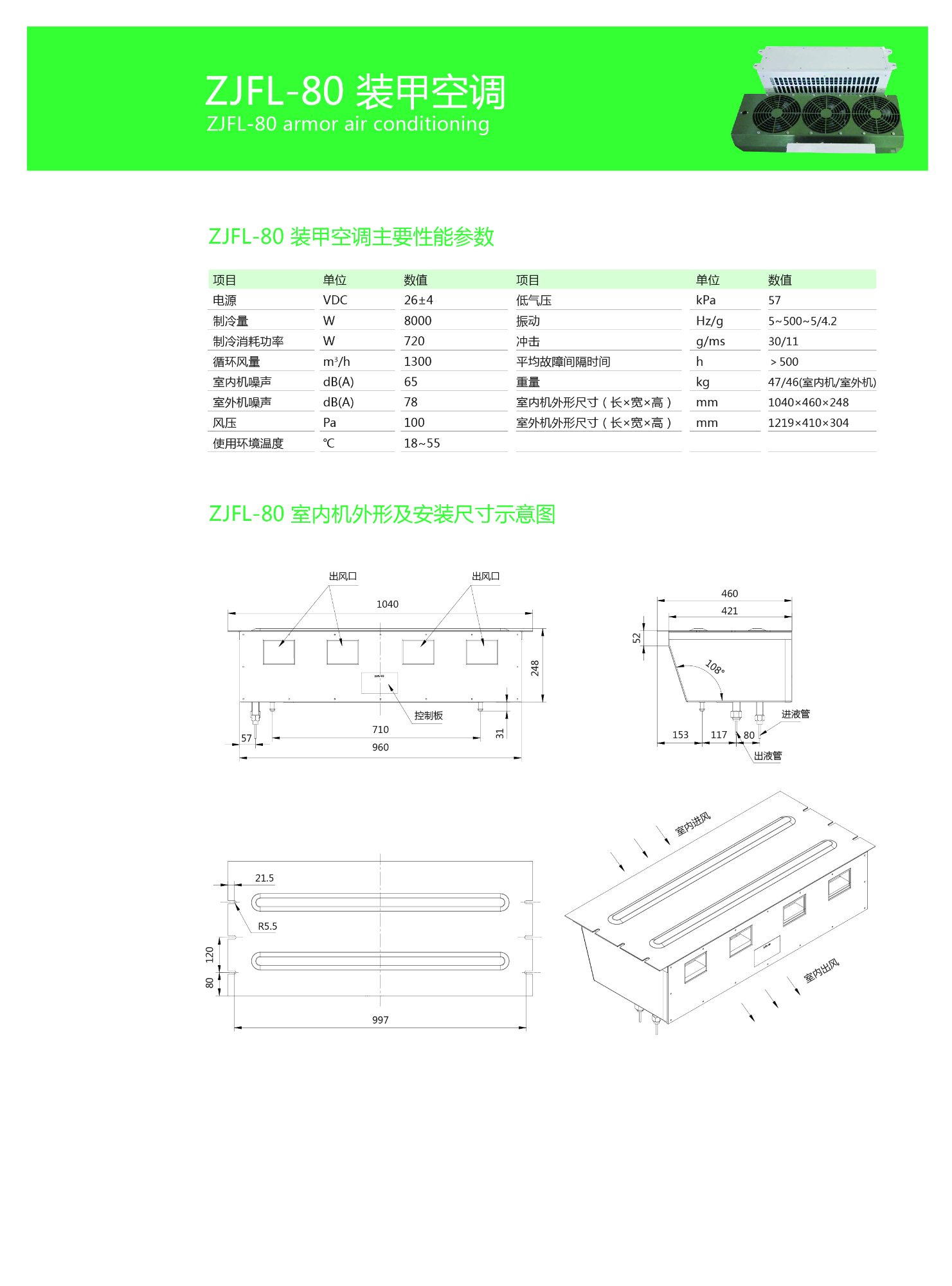 ZJFL-80裝甲空調(diào)